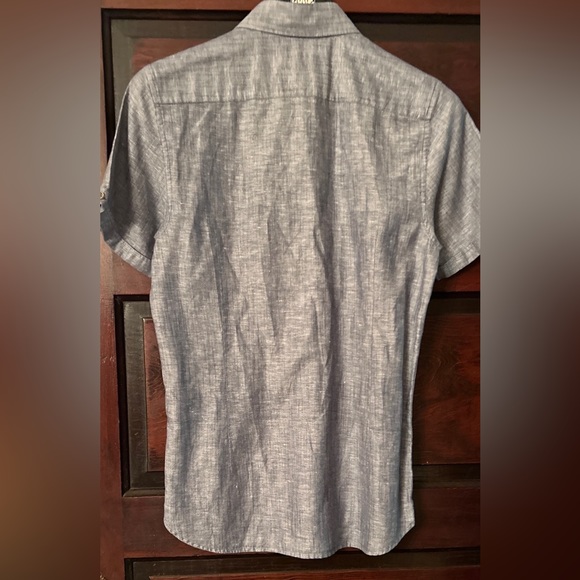 TED BAKER London linen shirt Small retails $185 - Picture 2 of 10